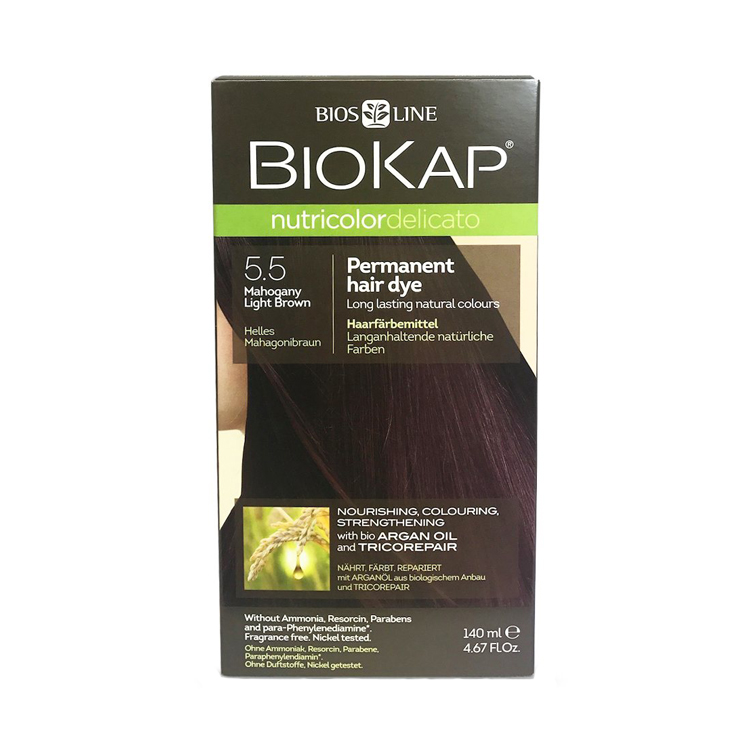 BioKap Mahogany Light Brown 5.5 Permanent Hair Dye 140ml